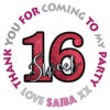 sweet 16 birthday stickers