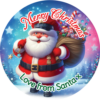 Santa Christmas Stickers