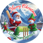 Santa merry christmas stickers