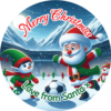 Santa merry christmas stickers