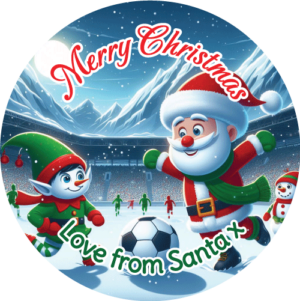 Santa merry christmas stickers