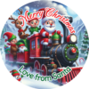 Santa merry christmas stickers