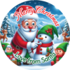 Santa merry christmas stickers